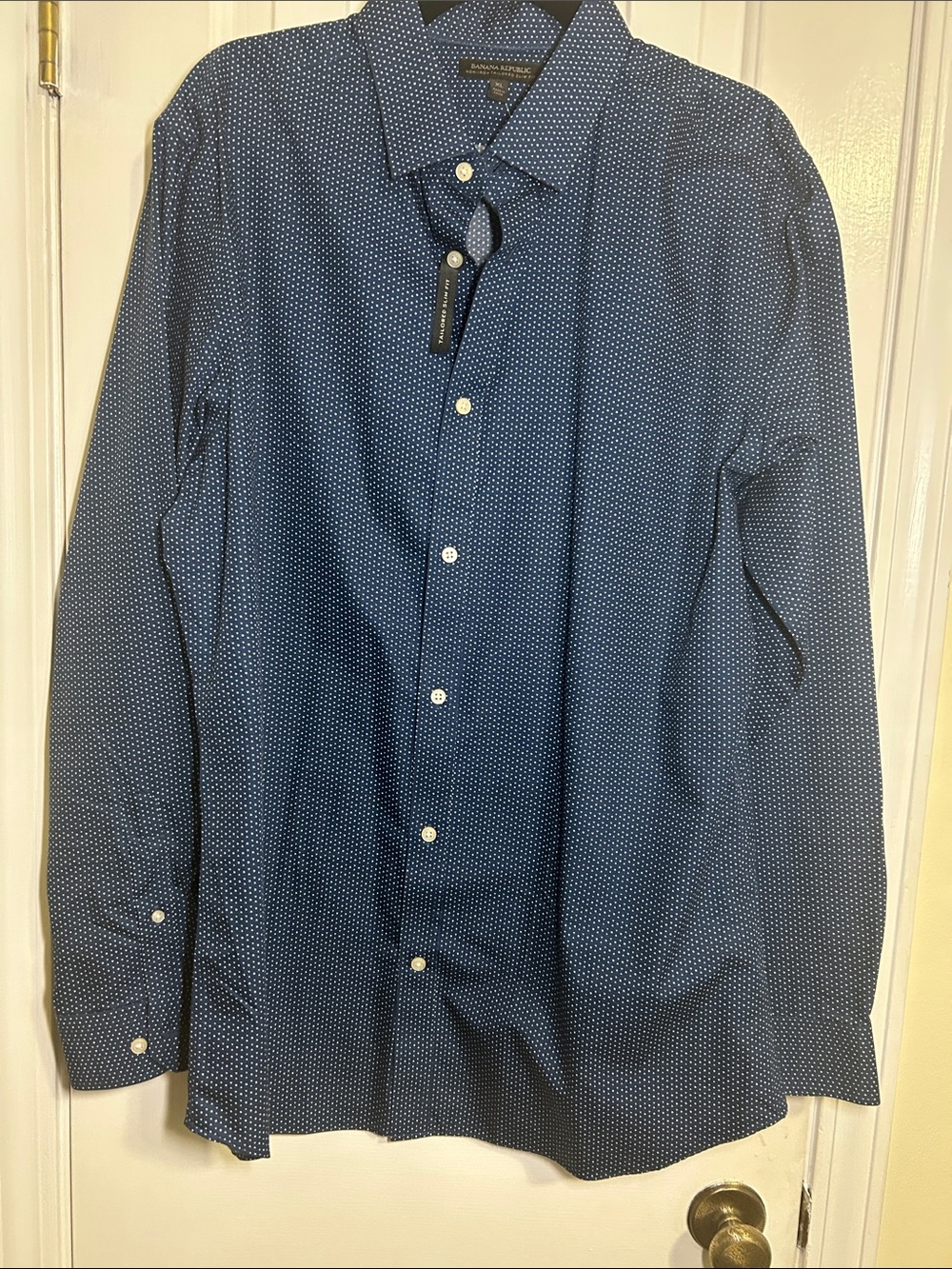 Banana Republic Men’s Navy Button-Down Shirt, XL, NWT